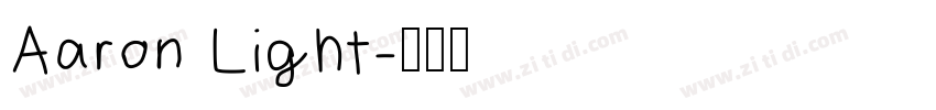 Aaron Light字体转换
